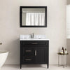 Bath Vanity with Vanity Top in White with White Basin and Mirror VA20