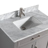 Bath Vanity with Vanity Top in White with White Basin and Mirror VA20