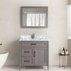 Bath Vanity with Vanity Top in White with White Basin and Mirror VA20