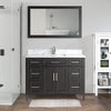 Bath Vanity with Vanity Top in White with White Basin and Mirror VA20