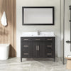 Bath Vanity with Vanity Top in White with White Basin and Mirror VA20