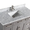 Bath Vanity with Vanity Top in White with White Basin and Mirror VA20