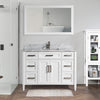 Bath Vanity with Vanity Top in White with White Basin and Mirror VA20