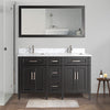 Bath Vanity with Vanity Top in White with White Basin and Mirror VA20 DB