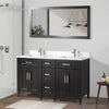 Bath Vanity with Vanity Top in White with White Basin and Mirror VA20 DB