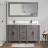 Bath Vanity with Vanity Top in White with White Basin and Mirror VA20 DB