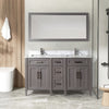 Bath Vanity with Vanity Top in White with White Basin and Mirror VA20 DB