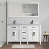 Bath Vanity with Vanity Top in White with White Basin and Mirror VA20 DB