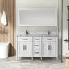 Bath Vanity with Vanity Top in White with White Basin and Mirror VA20 DB