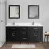 Bath Vanity with Vanity Top in White with White Basin and Mirror VA20 DB