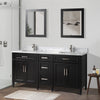 Bath Vanity with Vanity Top in White with White Basin and Mirror VA20 DB