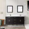 Bath Vanity with Vanity Top in White with White Basin and Mirror VA20 DB