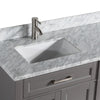 Bath Vanity with Vanity Top in White with White Basin and Mirror VA20 DB