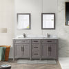 Bath Vanity with Vanity Top in White with White Basin and Mirror VA20 DB