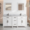 Bath Vanity with Vanity Top in White with White Basin and Mirror VA20 DB