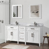 Bath Vanity with Vanity Top in White with White Basin and Mirror VA20 DB