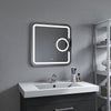 Frameless Square LED Light Bathroom Vanity Mirror in Clear VA23