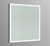 Frameless Rectangular LED Light Bathroom Vanity Mirror in Clear VA3D