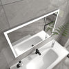 Frameless Rectangular LED Light Bathroom Vanity Mirror in Clear VA3D