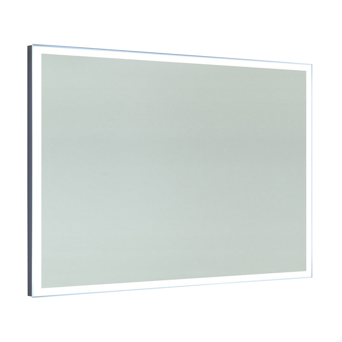 Frameless Rectangular LED Light Bathroom Vanity Mirror in Clear VA3D