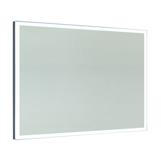 Frameless Rectangular LED Light Bathroom Vanity Mirror in Clear VA3D