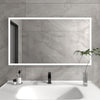 Frameless Rectangular LED Light Bathroom Vanity Mirror in Clear VA3D