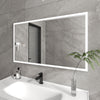 Frameless Rectangular LED Light Bathroom Vanity Mirror in Clear VA3D