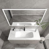 Frameless Rectangular LED Light Bathroom Vanity Mirror in Clear VA3D