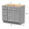 Bath Vanity Cabinet CVD 12-3 KIT