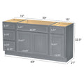 Bath Vanity Cabinet CVD 15-1 KIT