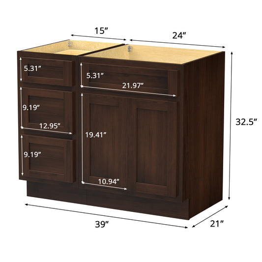 Bath Vanity Cabinet CVD 15-3 KIT