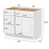 Bath Vanity Cabinet CVD 15-3 KIT