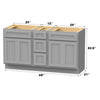 Bath Vanity Cabinet CVD 12-3 KIT