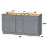 Bath Vanity Cabinet CVD 12-3 KIT