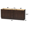 Bath Vanity Cabinet CVD 12-3 KIT