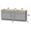 Bath Vanity Cabinet CVD 12-3 KIT