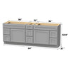 Bath Vanity Cabinet CVD LR2 KIT