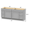 Bath Vanity Cabinet CVD LR2 KIT