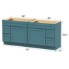 Bath Vanity Cabinet CVD LR2 KIT