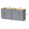 Bath Vanity Cabinet CVD LR2 KIT