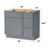 Bath Vanity Cabinet CVJ 12-3 KIT