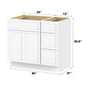 Bath Vanity Cabinet CVJ 12-3 KIT