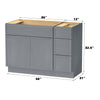 Bath Vanity Cabinet CVJ 12-3 KIT