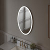 Framed Oval LED Light Bathroom Vanity Mirror in Clear VA50