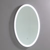 Framed Oval LED Light Bathroom Vanity Mirror in Clear VA50