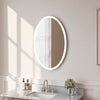 Framed Oval LED Light Bathroom Vanity Mirror in Clear VA50