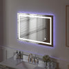 Framed Oval LED Light Bathroom Vanity Mirror in Clear VA52