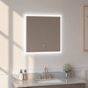 Frameless Square LED Light Bathroom Vanity Mirror in Clear VA56