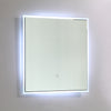 Frameless Square LED Light Bathroom Vanity Mirror in Clear VA56