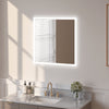 Frameless Square LED Light Bathroom Vanity Mirror in Clear VA56